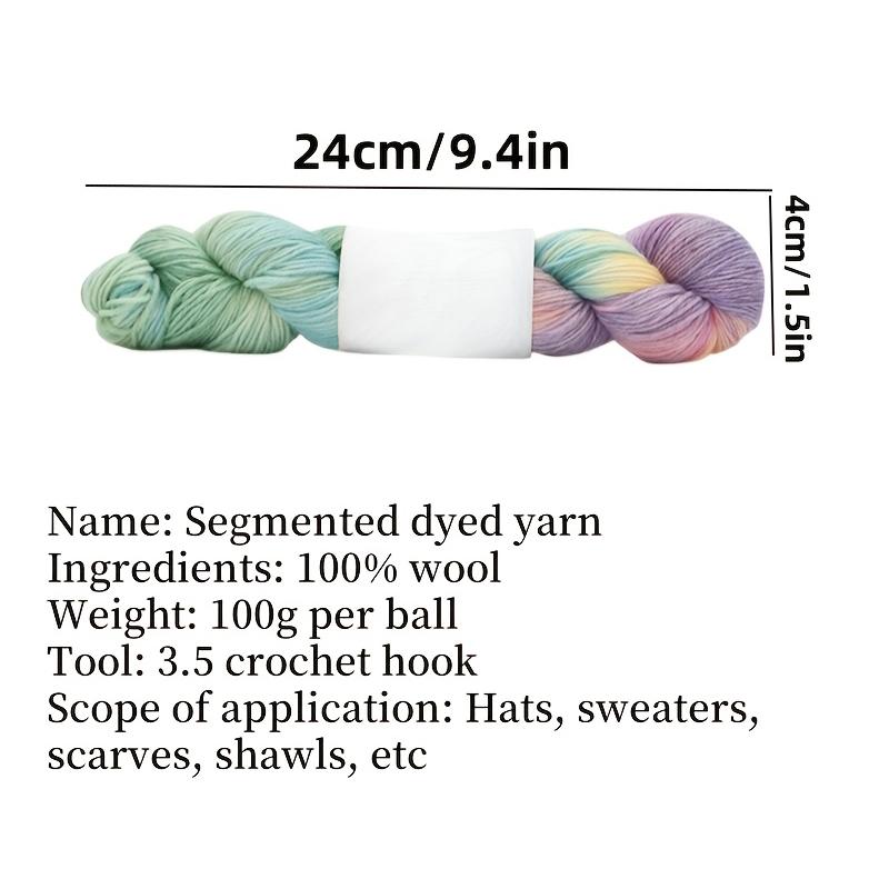Набор меланжевой пряжи 100 г Artisan Чанки мотки шерсти ручной окраски