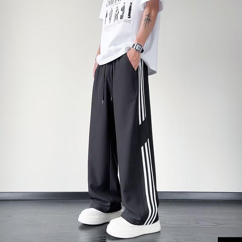 Полосатые спортивные штаны для мальчиков, осенние, модный брендовый дизайн, спортивные штаны, уличные универсальные штаны