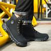 Labor Insurance Shoes Men's Waterproof Oil Abrasion-resistant Non-slip Work Shoes Steel-toed Shoes Safety Shoes Work Boots