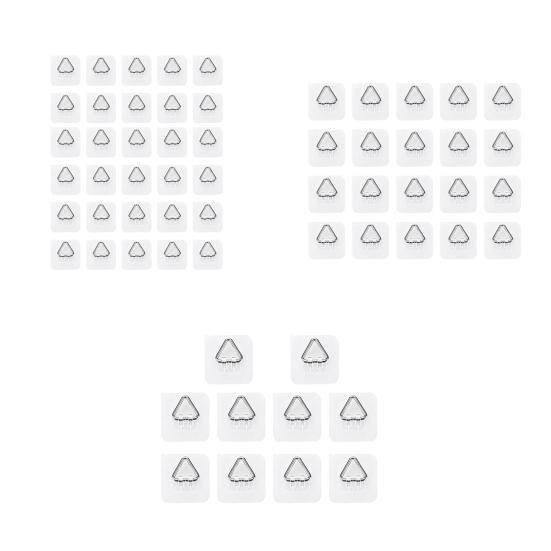 10/20/30 шт. Невидимые клейкие держатели для тарелок, Высокая грузоподъемность, Легко устанавливаются, Настенные держатели для тарелок, Подвешивание картин, Вертикальные крючки