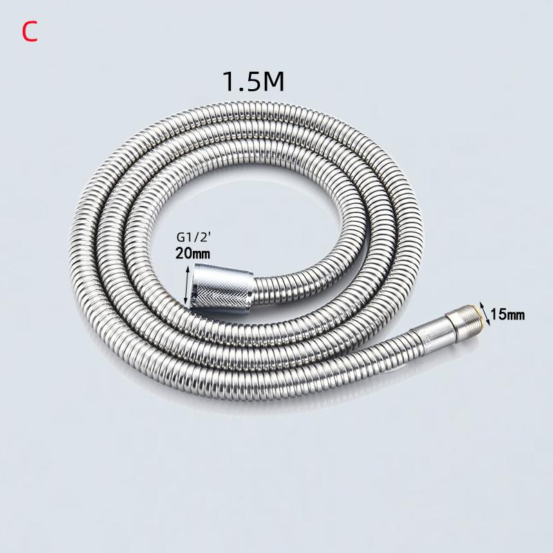 1PC 1.5m Faucet Pull Out Faucet Plumbing Hose Nylon Braided Hose Replacement Hose for Pull Down Kitchen/Basin Tap G1/2' 15mm