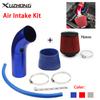 Cold Air Intake Pipe+3 Inch Universal 76mm Car Cold Air Intake Turbo Filter Aluminum Air Filter Induction Flow Hose Pipe Kit