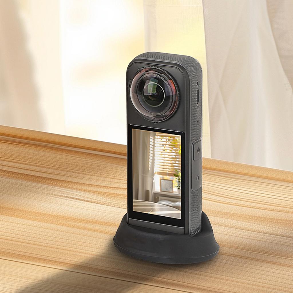 Portable Desktop Base Holder Dock For X5/X4 Cameras Holder AntiTip Silicone Base And Compactly Design Accessories