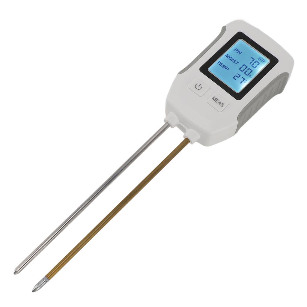 Soil Moisture Tester with Dual Probe Digital Display High Accuracy Soil PH Meter for Gardening