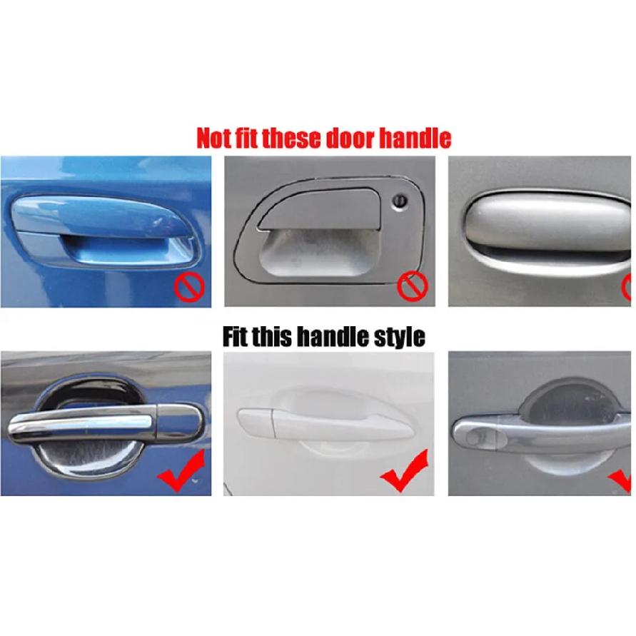 4pcs/lot Universal Invisible Transparent Car Door Handle Scratches Protective Protector Films Handle Protection Sticker