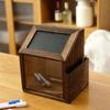 Wooden Suggestion Box Lockable Mail Post Box Retros Letter Box  Retail