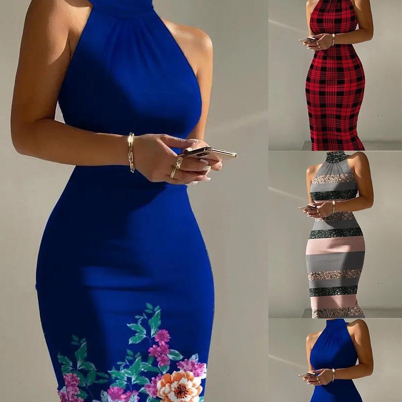 New Printed Sleeveless Dress