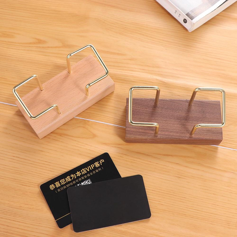 Card Storage Business Card Holder Walnut Wood Card Organizer Wooden Card Holder Home Office Supply