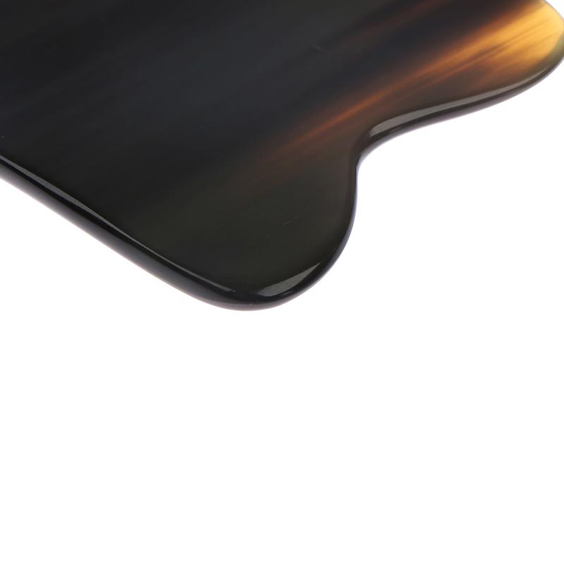 Natural Horn Guasha Board Scraping Plate Massage Tool Spa Acupuncture Scraper