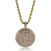 European and American Hip Hop Fashion Round Pendant Jewelry Necklace