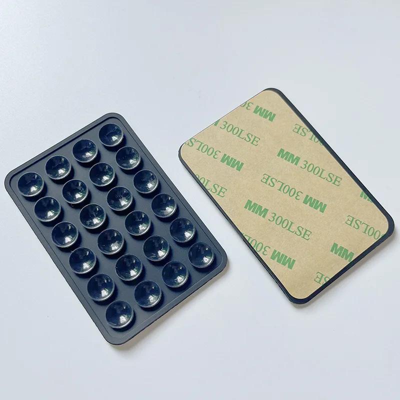 6/3/1 шт. Присоска Настенная подставка Коврик Многофункциональный Силиконовый Присоска Держатель для телефона Квадратный Противоскользящий Односторонний Кожаный Чехол Крепление