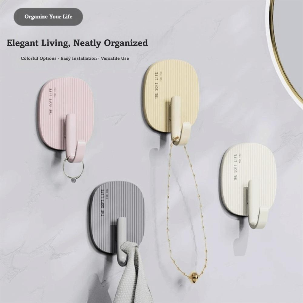 Wall-mounted Wall Hooks Strong Adhesive Coat Hanger Hook Kitchen Hanger  Home Storage Accessories
