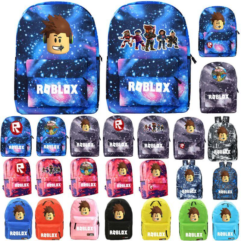 Roblox School Backpack Student Canvas Bag Boys Casual Outdoor Climbing Backpack