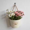 MOJY Retro Iron Wall Planter with Hemp Rope