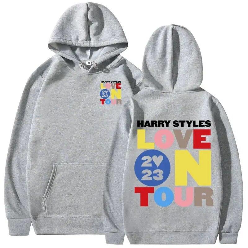 2023 Толстовка с капюшоном для концертов Love on Tour Harajuku Эстетические толстовки большого размера Женская одежда унисекс Толстовки с длинными рукавами Уличная одежда