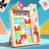 Wooden Puzzle Children Cartoon Forest Animals Tetris Large Building Block Three-dimensional Puzzle Parent-child Toy