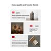 Metal Candle Lantern, Retro Hollow Moroccan Lantern Holder, Suitable for Home Decoration, Rustic Retro Farmhouse Wall Decoration, Candle Free