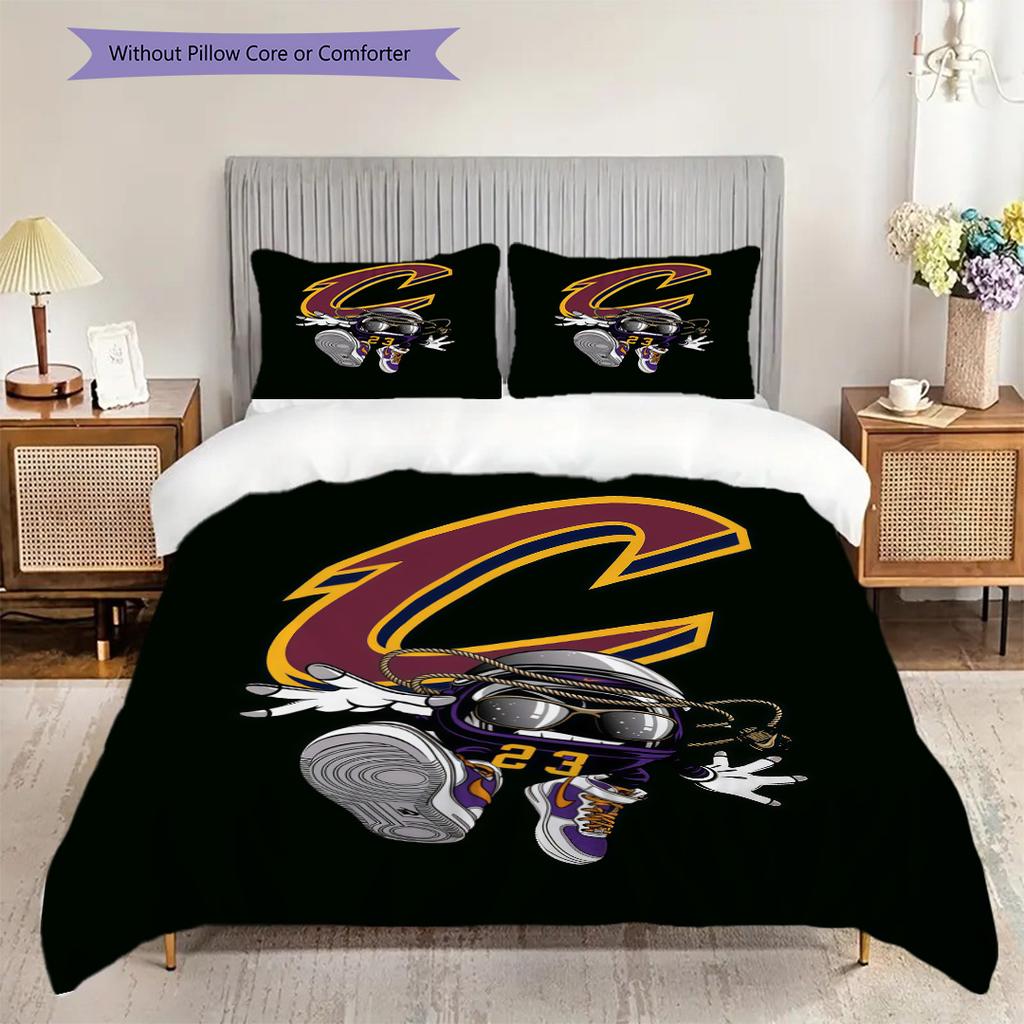 Cleveland Spirit Bedding(1 * duvet cover + 2 * pillowcase, without core) Bedding set Christmas birthday gift Duvet cover and pillowcase