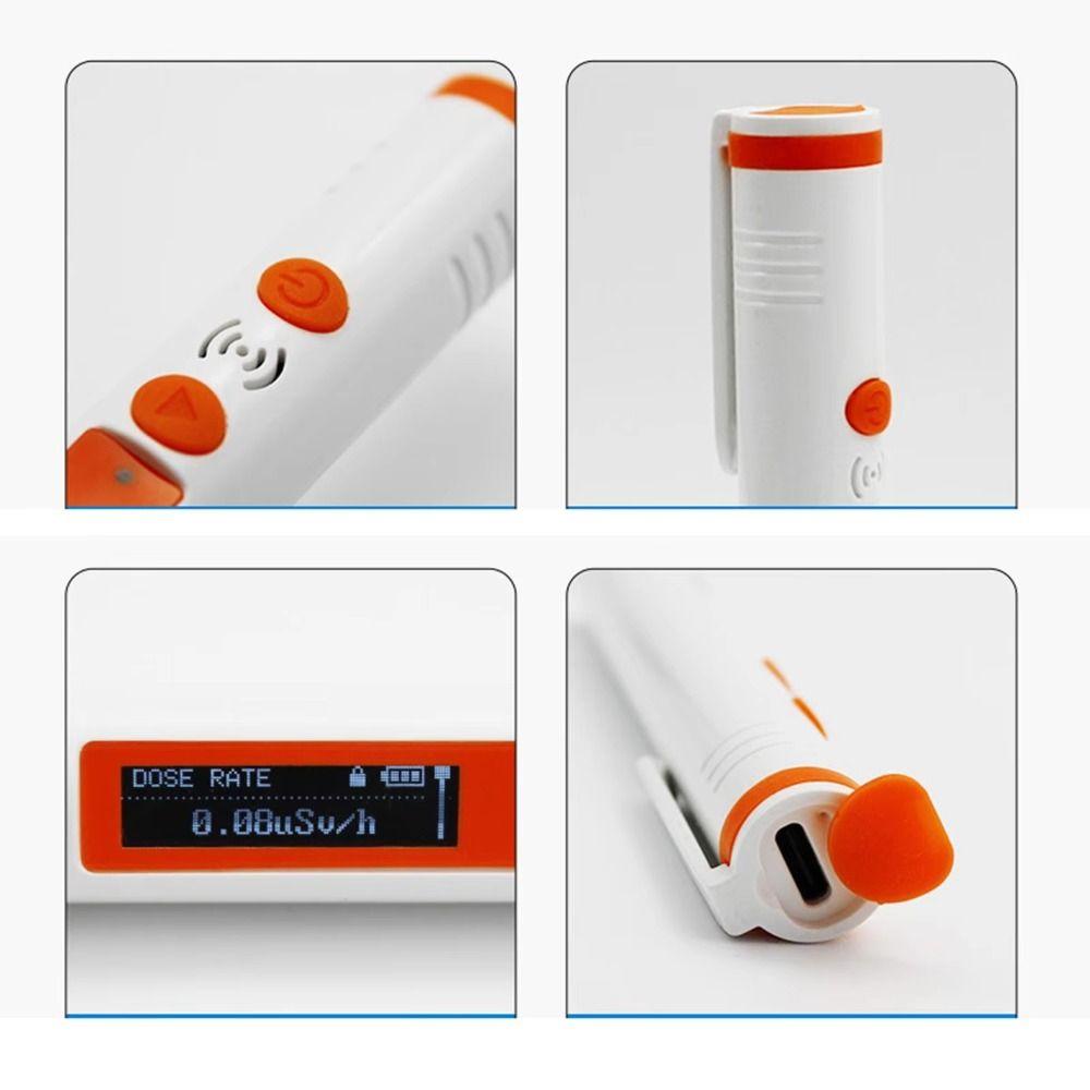 Pen Type Nuclear Radiation Detector Handheld Dosimeter 48mm Geiger Counter  Radiation Detection