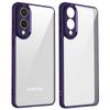 Для Samsung Galaxy S25 Edge Чехол Матовая Кожаная Сенсорная Прозрачная PC + TPU Ударопрочная Задняя Крышка Телефона