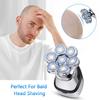 Men's Electric Bald Shaver Grooming Set Waterproof Cordless Multifunctional Wash Charging