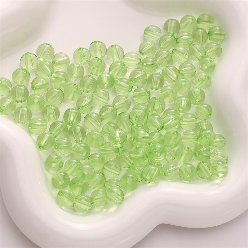 Бусины ручной работы 6/8/10 мм акриловые прозрачные круглые бусины свободные бусины разделительные бусины струны браслеты цепочки для ключей цепочки для сотовых телефонов ювелирные аксессуары