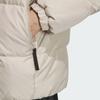 adidas Мужские бежевые пуховики с воротником-стойкой, умеренные, другие IT8726