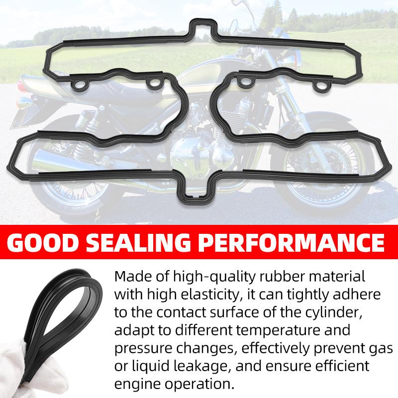 Motorcycle Cylinder Head Cover Gasket Kit for Kawasaki ZR1100 Cylinder Rubber Ring Zephyr 1100 1992-2006