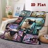 Sheep Evolution Showcase 2D Flat Pattern Flannel Blanket, High quality All Seasons, Home Decor, Warmth and Comfort, Perfect for Christmas Gifts.