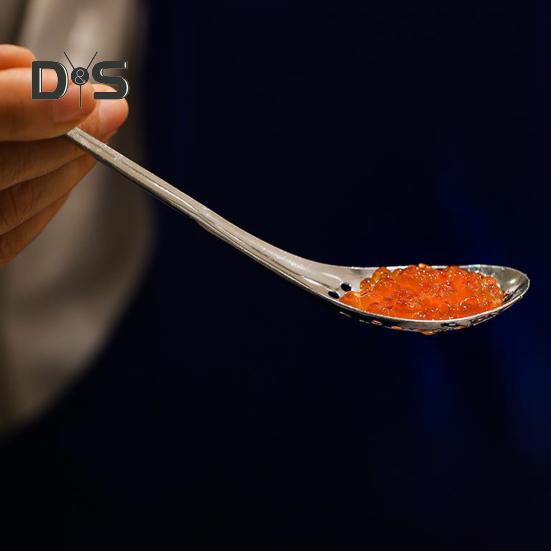 Ложка с прорезями, пищевой гладкий полированный, термостойкий, без деформации, фильтр, яичный желток, икра, дуршлаг, ложка, кухонные принадлежности, кухонные принадлежности