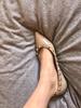 Pointed rivet single shoes women's French temperament outer wear willow laden shoes gentle nude flat shoes women's new models