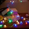 USB Battery Powered LED Fairy String Lights - Remote Control, Flashing Round Ball, Outdoor Decoration, Christmas Holiday.