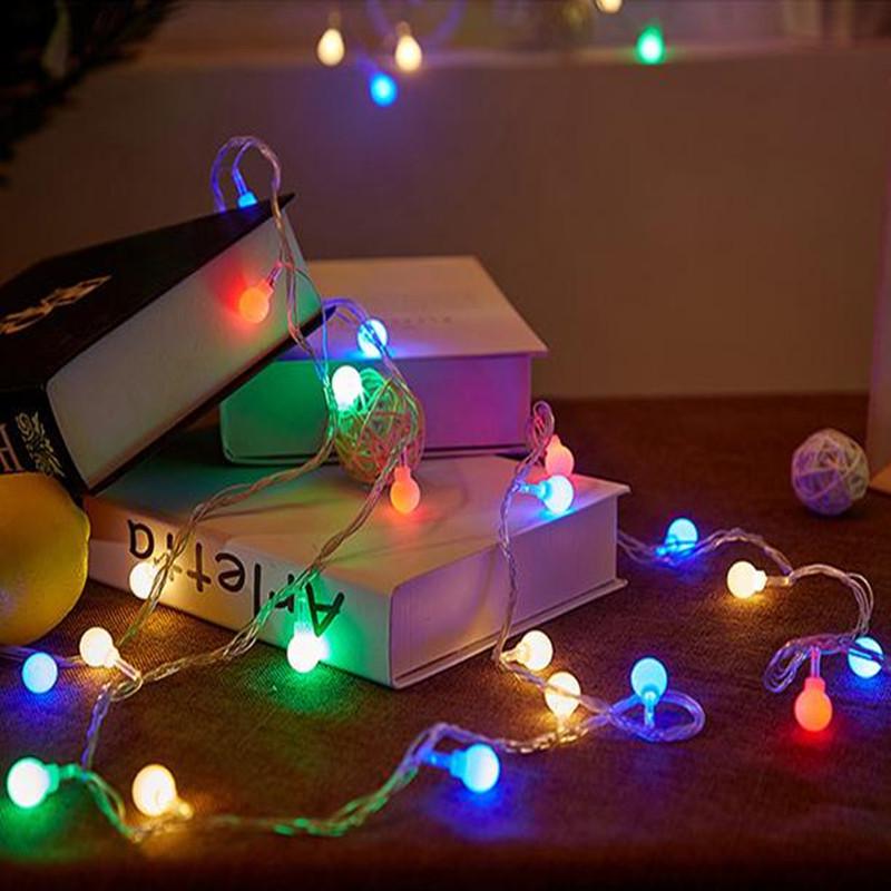 USB Battery Powered LED Fairy String Lights - Remote Control, Flashing Round Ball, Outdoor Decoration, Christmas Holiday.