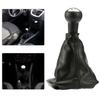 5 Speed Gear Shift Knob Gearstick Gaiter Boot Leather Replacement Kit for PEUGEOT 207 307 406