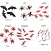 10pcs/lot Prank Funny Trick Joke Toys Special Lifelike Model Simulation Fake Rubber Cockroach Centipede Scorpion Gecko Bug Toy