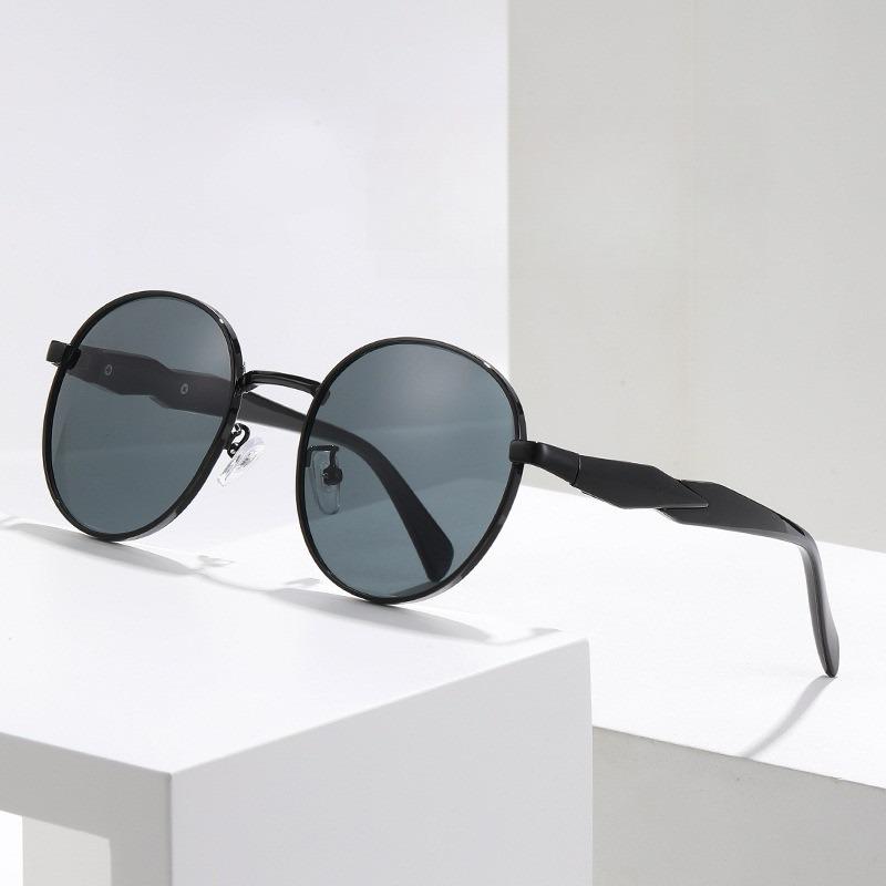 5pcs Vintage Korean Round Frame Sunglasses Women Multicolored Trendy Fashion Male Female Eyewear UV400