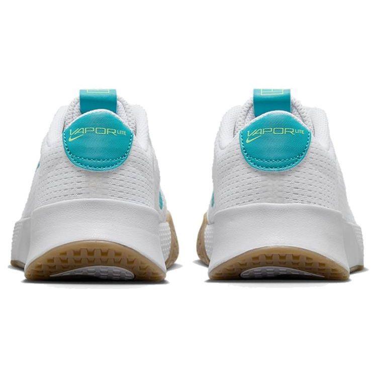 Nike Court Vapor Lite 2 HC White Teal Nebula Women Sneakers Lime-Blast Gum-Light-Brown DV2019-103