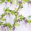 1шт настенное растение лоза домашний декор свадебная арка искусственный цветок садовый декор искусственная глициния лоза гирлянда цветочная гирлянда