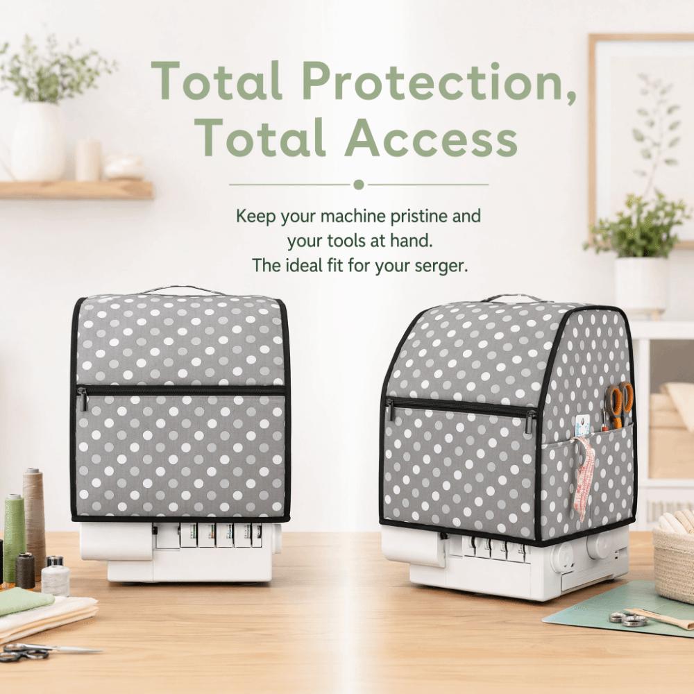Dustproof Overlock Machine Protective Cover Protective Case for Singer/Brother Home Sewing