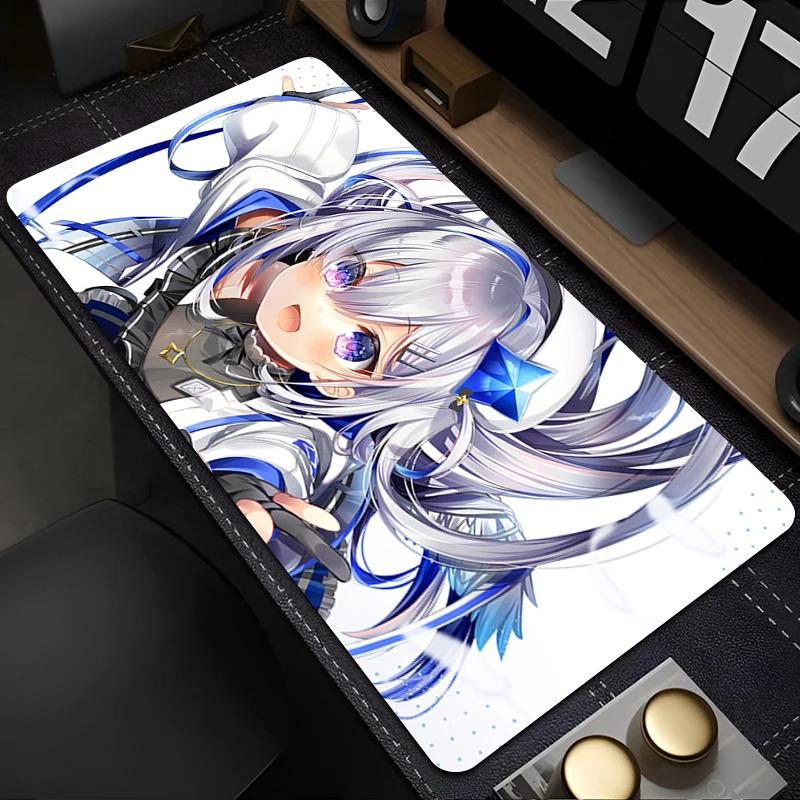 Mouse Pad Laptop Hololive Anime Gamer Mousepad PC Amane Kanata Cute Girl Keyboard Pad Gaming Accessories Kawaii Desk Mouse Mat