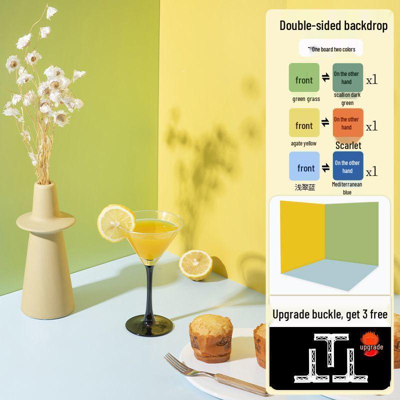 Однотонный фон для фотосъемки - Пленочный ПВХ для косметики, натюрморта, тортов и пищевой фотосъемки