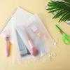 10PC/Bags Clear Zippered Storage Bags Stationery Reusable Bags Durable Storage Solution For Bathroom Socks Plastic Jewelry 3 Sizes