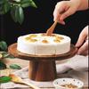 High Stand Wooden Cake Plate Creative Food Serving Trays Multi-Use Eco Naural Wood Dessert Fruit Snack Plate