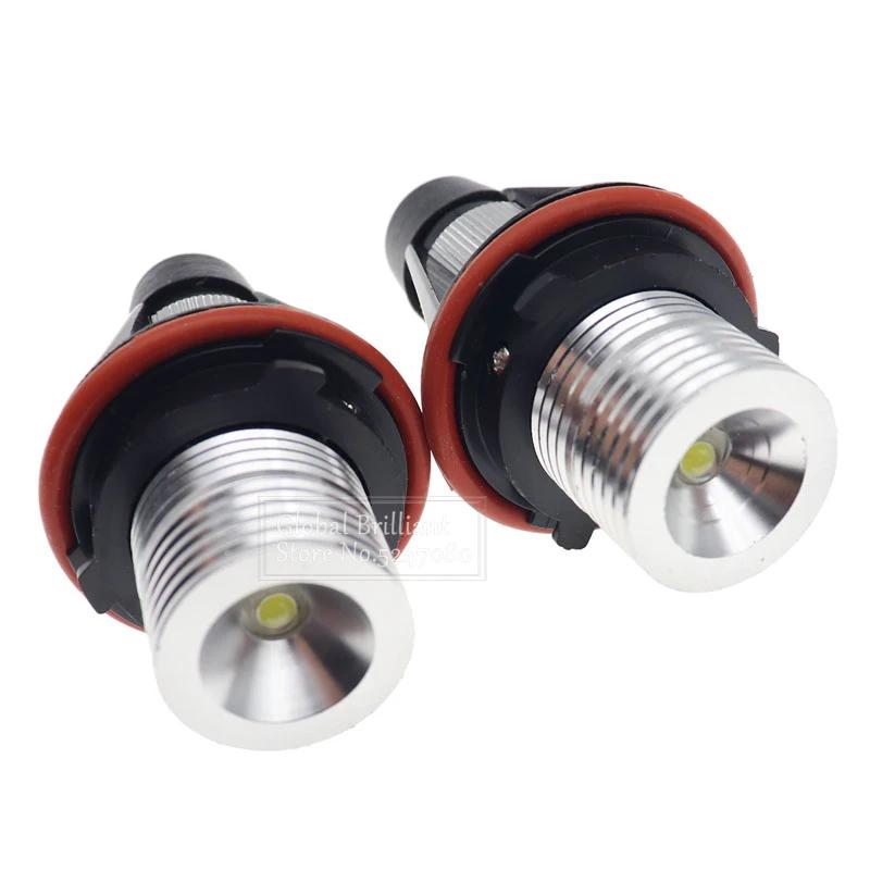 2Pcs LED Car Angel Eyes Marker Lights Bulbs For BMW E39 E53 E60 E61 E63 E64 E65 E66 E87 525i 530i Xi 545i M5 Error Free 2x5W