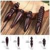 Wooden Reiki Pendulum Pendant Amulet Reiki Spiritual Pendulo Portable Round Cone Pattern