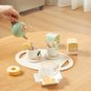 Деревянный набор для чаепития Игрушки для послеобеденного чая Игрушечная еда Ролевые игры Кухонные аксессуары Ранние развивающие игрушки Подарки для детей