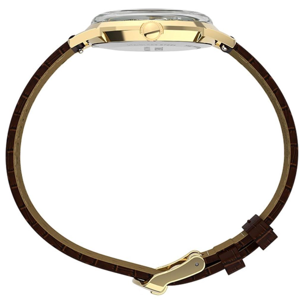 TIMEX Мужские часы Marlin Quartz TW2Y37800 золотой/зеленый/коричневый