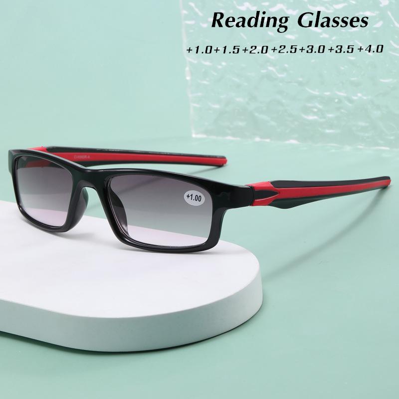Gradient Gray Blue Light Blocking Reading Glasses Retro Driving Traveling Presbyopia Shade UV400 Diopter +1.0 To +4.0