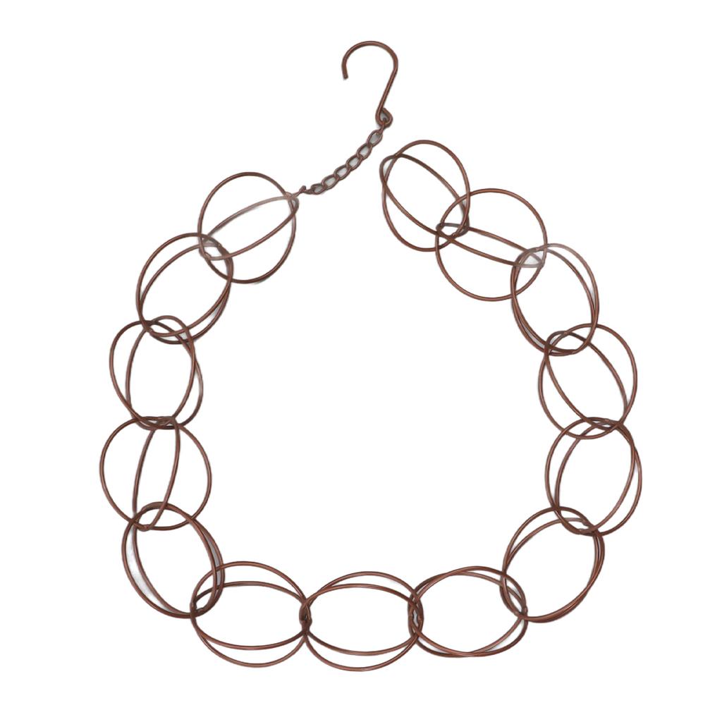 Металлическая дождевая цепочка с функцией дренажа, декоративное кольцо, ветряная музыка с крючком для дома, балкона, патио