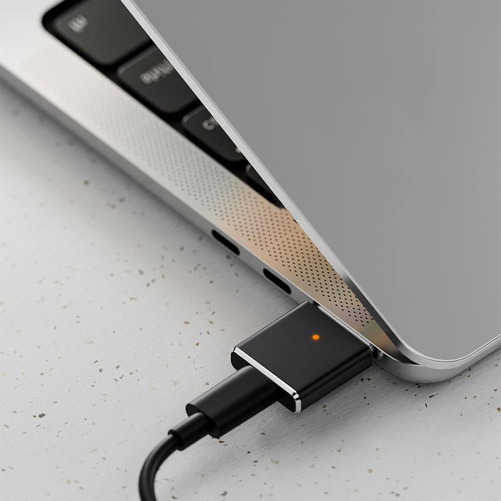 USB C на Mag 3 Конвертер Магнитный USB C Адаптер Ноутбук 100 Вт Быстрая Зарядка Разъем Адаптер для Air 13 дюймов M2 Chip 2022